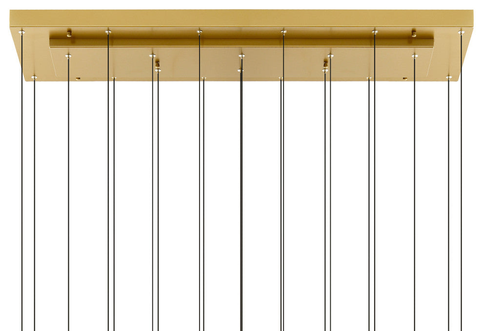Stagger Integrated LED Brass Chandelier