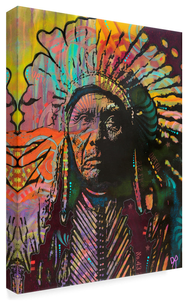 Dean Russo 'Native American IV' Canvas Art, 24"x18"