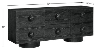Bubble Wood Sideboard/Buffet, Black