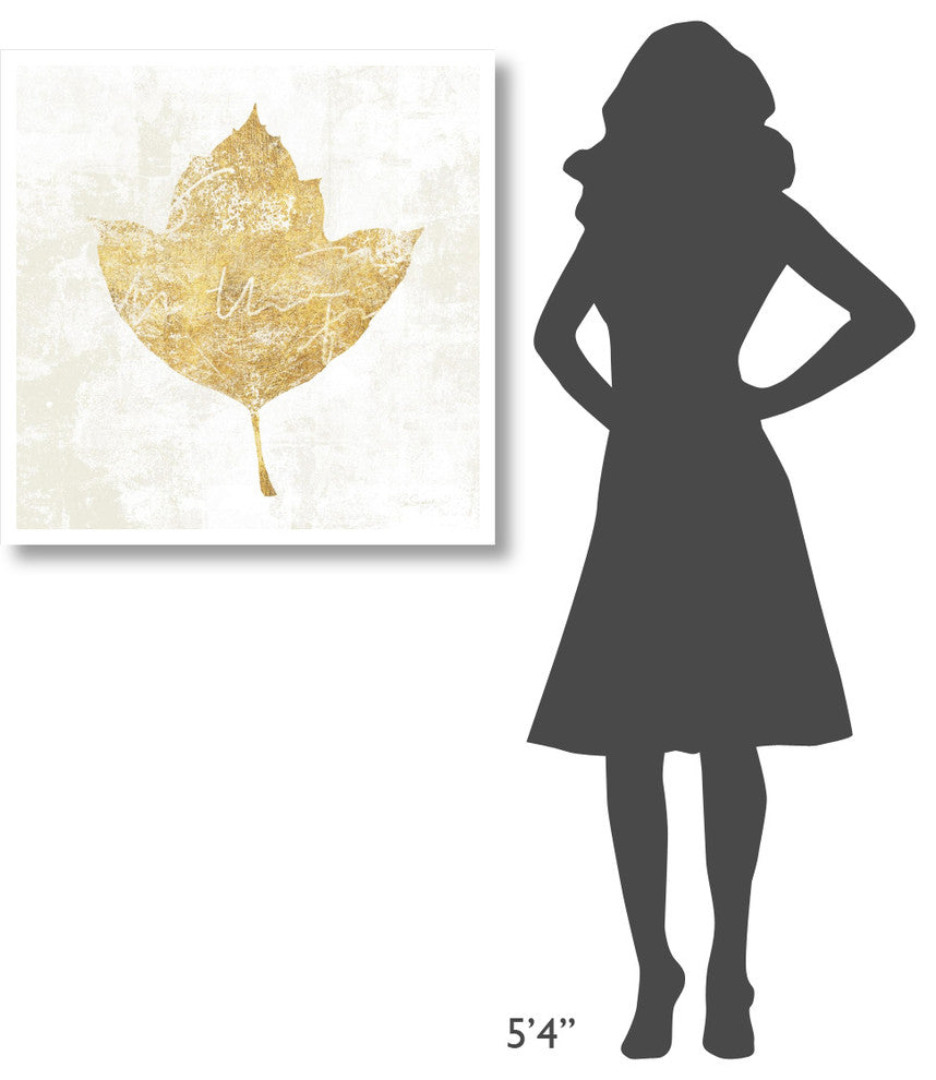 "Bronzed Leaf I" Digital Paper Print by Sue Schlabach, 32"x32"