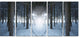 Winter Forest with Dark Woods, Landscape Canvas Art Print, 60"x28", 5 Panels