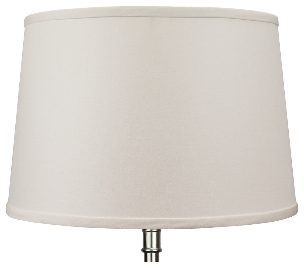 Fenchel Shades, 13"x15"x10" Spider Attachment Lamp Shade, Linen Ivory