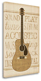 "Music Guitar" By Jennifer Pugh, Giclee Print on Gallery Wrap Canvas