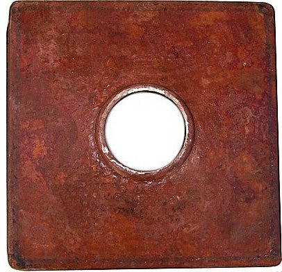 Natural Squared Hammered Bar Copper Sink