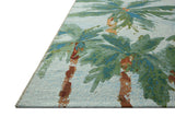 Loloi Botanical Sky / Green 18" x 18" Sample Rug