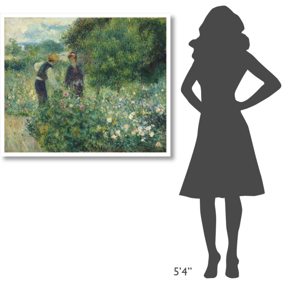 "Picking Flowers" Digital Paper Print by Pierre-Auguste Renoir, 42"x35"