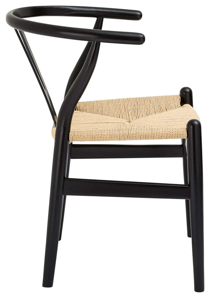 Wood Chair Black, Set of 2