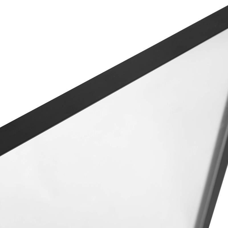 Susan Wall Mirror Hangs Horizontally or Vertically, Black, 22" X 30"