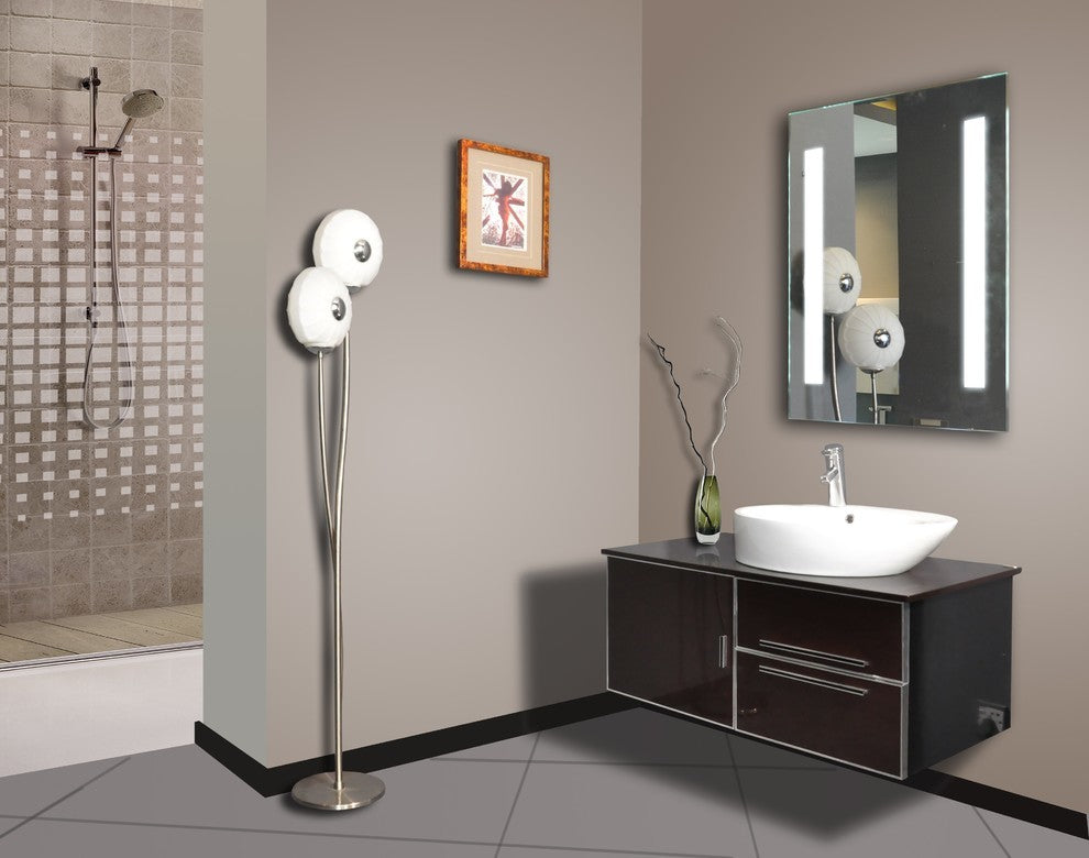 IB MIRROR Dimmable Lighted Bathroom Mirror Verano, 24" X 32"
