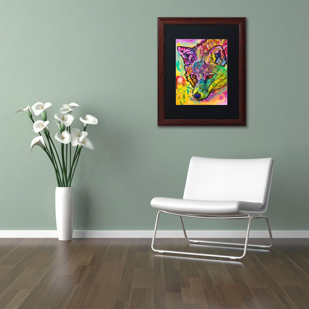 Dean Russo 'Fox' Matted Framed Art, Wood Frame, Black Mat, 16x20