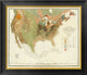 "Geological map of the United States, 1856"  by Henry Darwin Rogers, 26x23"