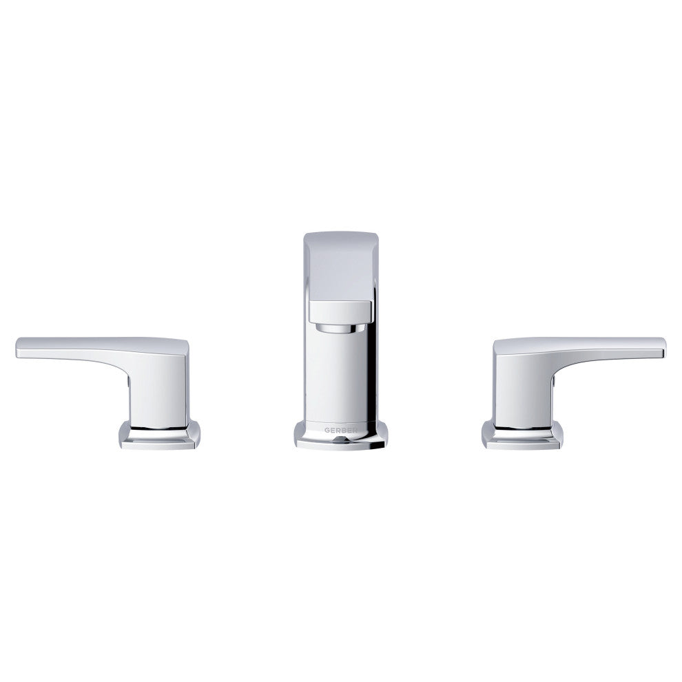 Tribune 2H Widespread Bath Faucet, 50/50 Pop-Up Drain 1.2gpm, Chrome