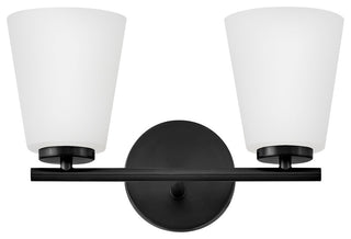 Lark Bri Small Two Light Vanity, Black