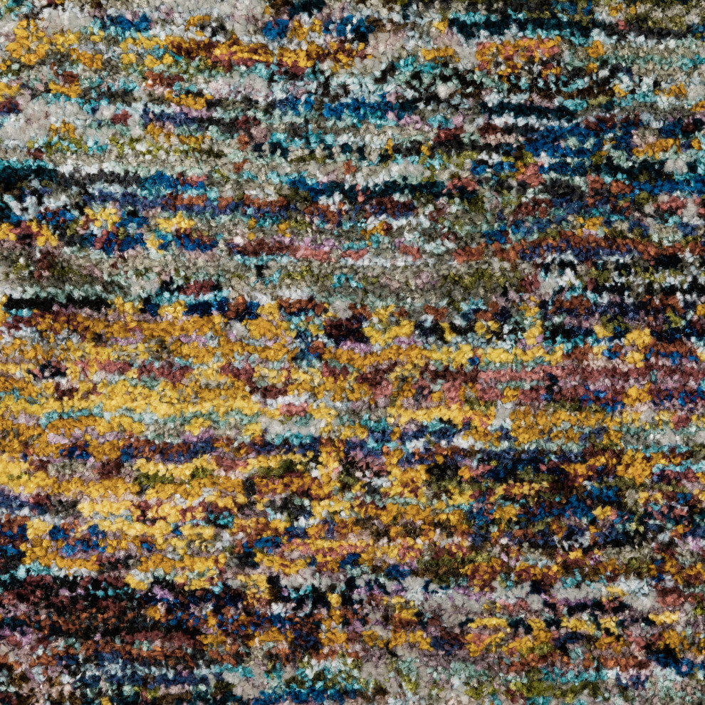 Aegina Motley Stripes Multi/Multi Area Rug, 1'10"x3'2"