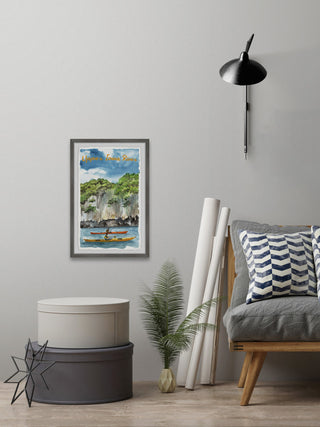 "Upper Iowa River" Framed Painting Print, 16x24