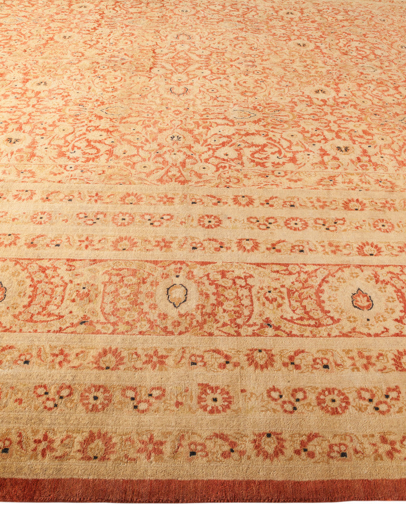 Mogul, One-of-a-Kind Hand-Knotted Area Rug Orange, 9'2"x12'6"