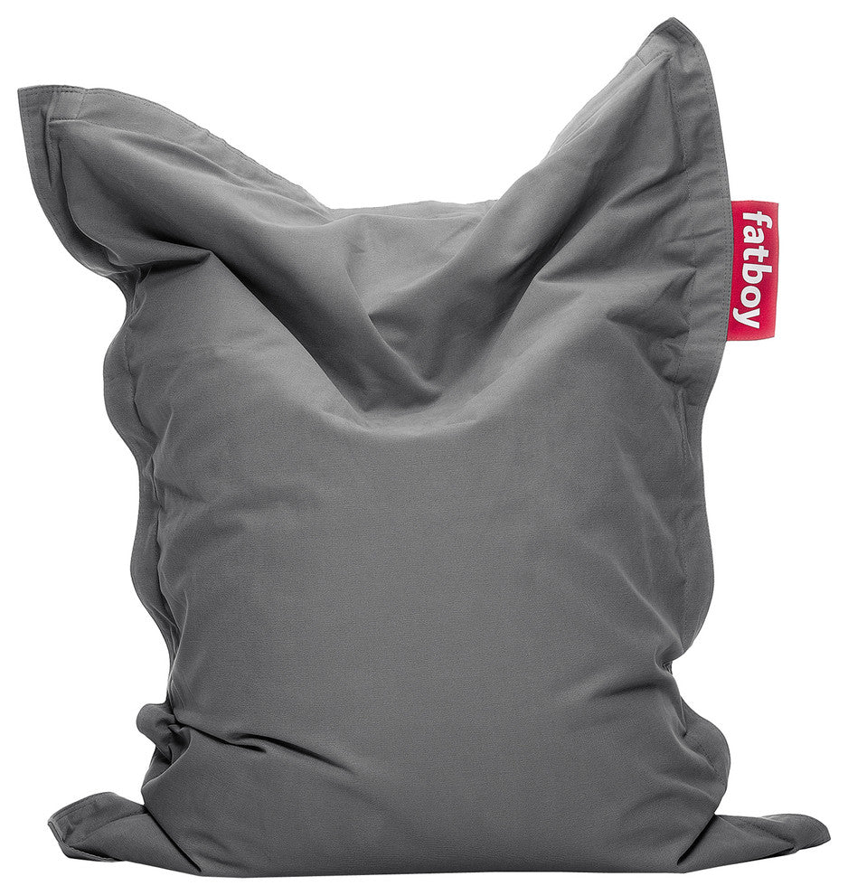 Fatboy Kids Stonewashed Cotton Beanbag Chair, Grey