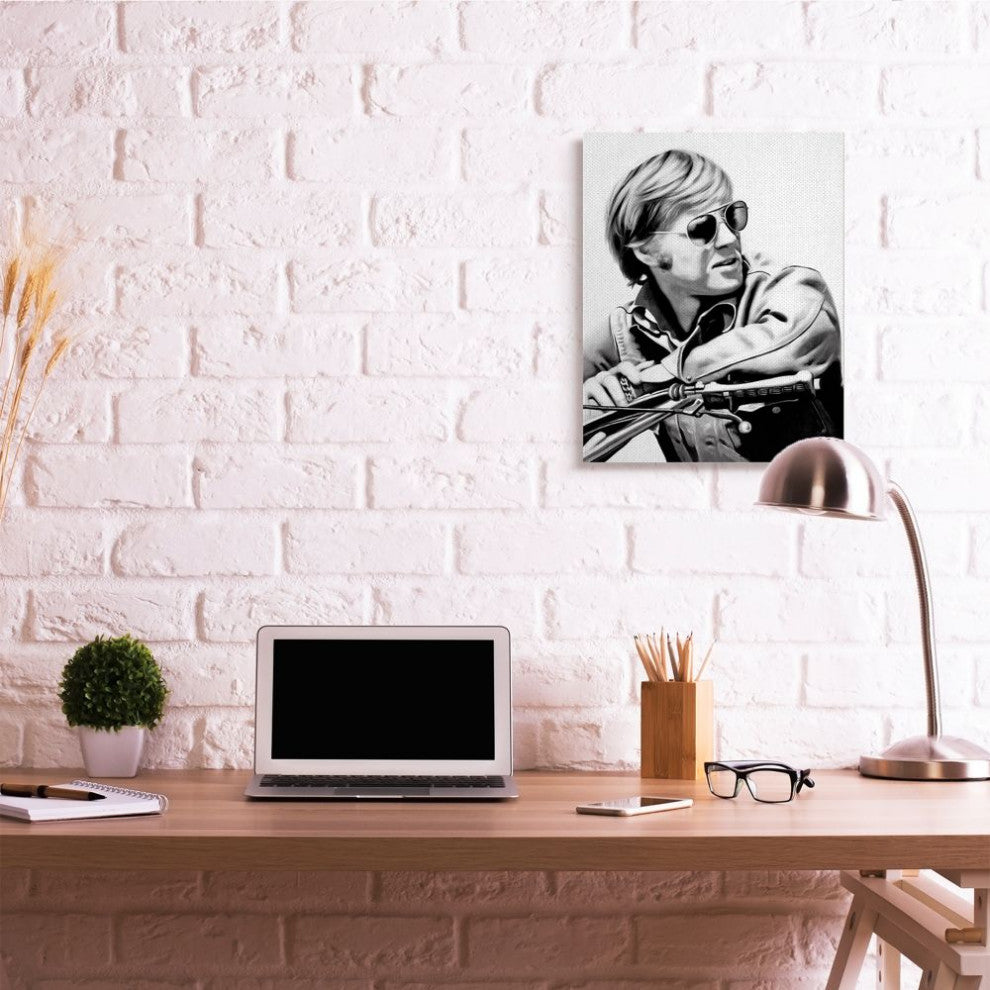 Motorcyclist Portrait Famous Figures Retro Movie Male ,1pc, each 24 x 30