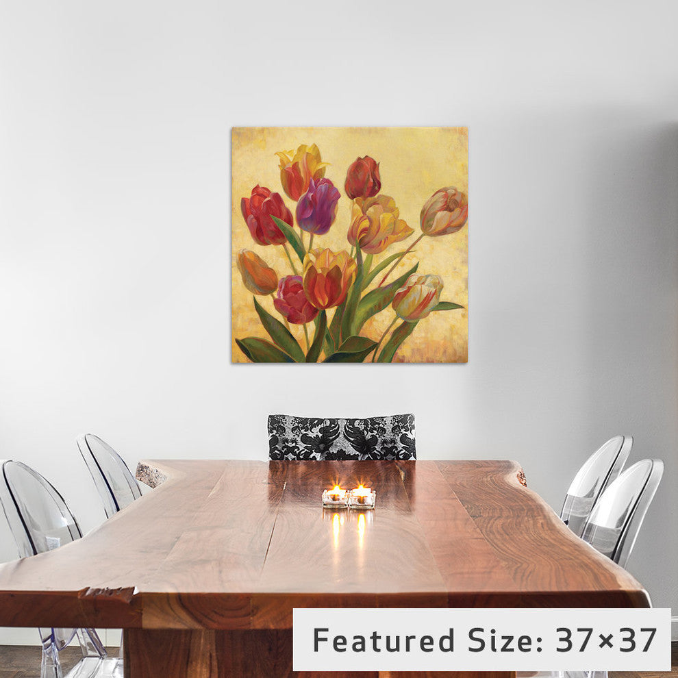 "Tulip Bouquet" by Emma Styles, 37x37x1.5