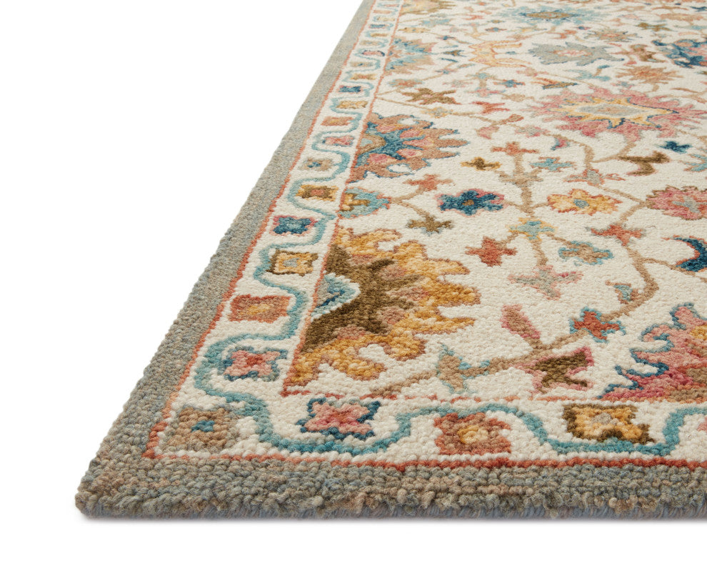 Loloi Padma Ivory / Multi 3'-6" x 5'-6" Accent Rug