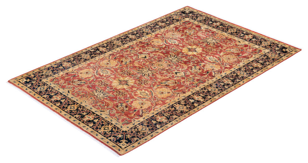 ECLECTIC, Hand Knotted Area Rug 6' 4" X 4' 1"