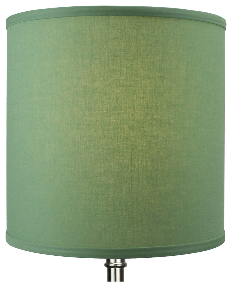 FenchelShades Drum Lampshade 12"x12"x12", Linen Celadon
