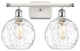Innovations 516-2W-WPC-G1215-8 2 Light Bath Vanity Light, White, Polished Chrome