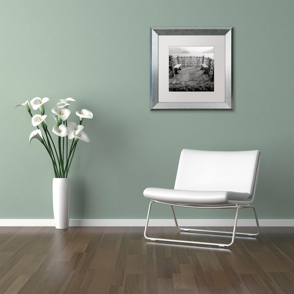 Alan Blaustein ''Lake Vista II'' Art, Silver Frame, White Mat, 16x16