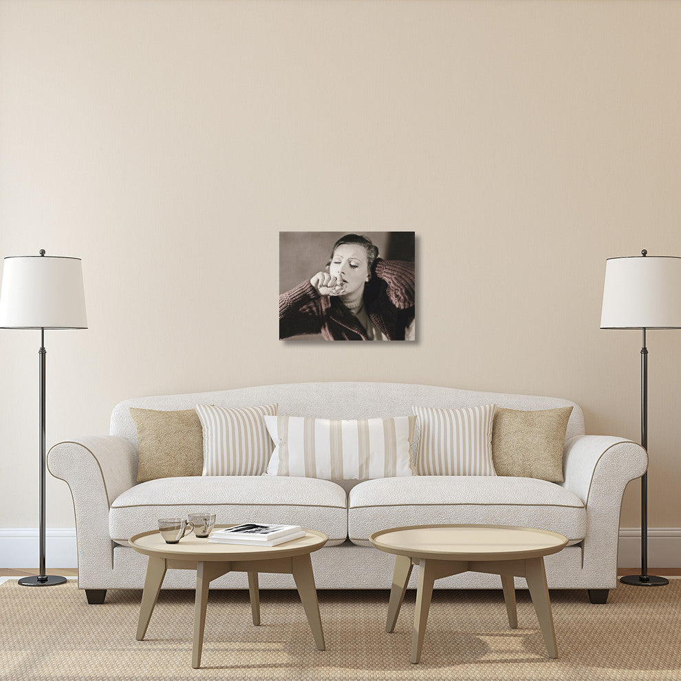 "Greta Garbo" Stretched Canvas Giclee by Hollywood Photo Archive, 30"x24"