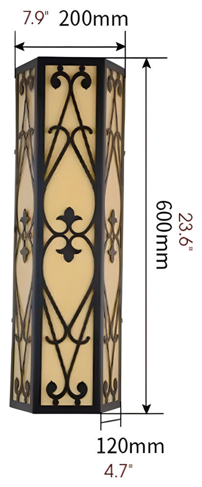 Luxury Outdoor LED Waterproof Wall Lamp for Porch, Courtyard