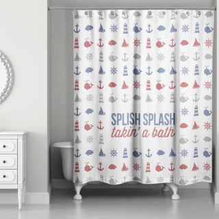 Splish Splash Takin' A Bath 71x74 Shower Curtain