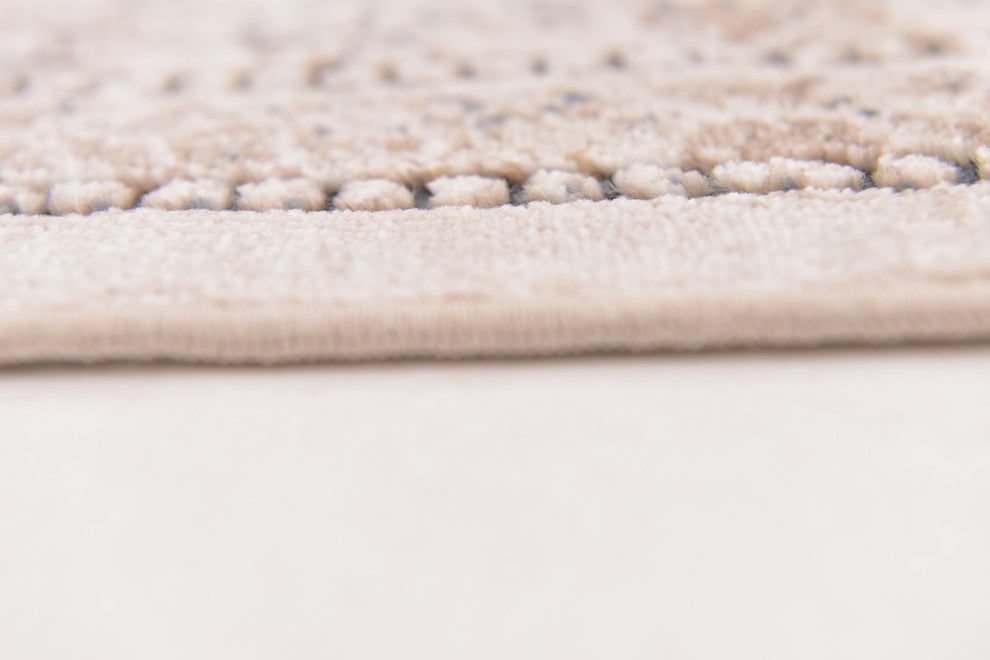 Unique Loom Beige Chateau Wilson 7' 0 x 7' 0 Square Rug