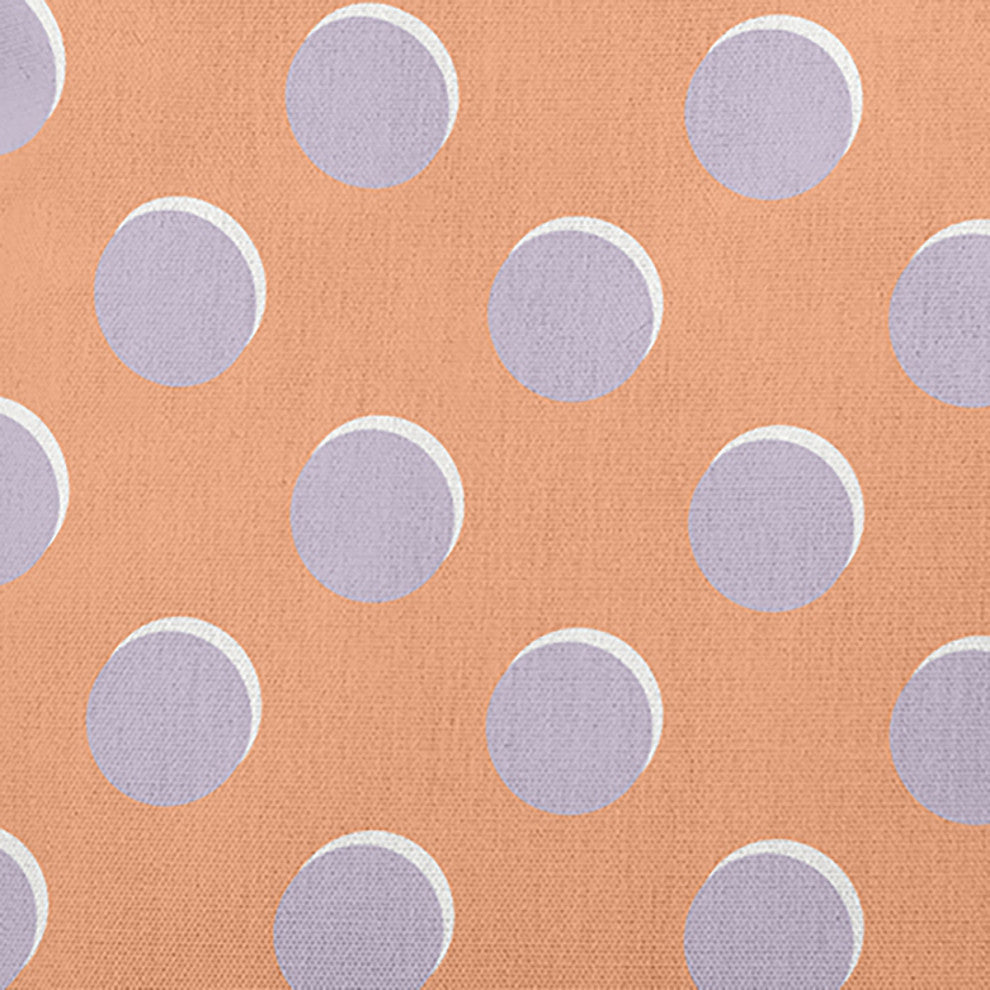 Polka Dots Decorative Throw Pillow, Orange, 16"x16"