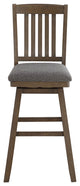 Madison Mission Walnut High Back Wood Bar Stool, 42.5 in.