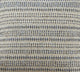 Woven Pillow With Line Design, Blue, 16"x24", Poly Filled