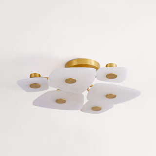 Holmdel 27.75" Wide Aged Brass Semi-Flush Mount