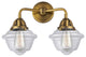 288-2W-BB-G532 2 Light 15.5" Bath Vanity Light, Brushed Brass