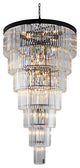 Bethel International RD14CUS-36 34-Light Chandelier, Black