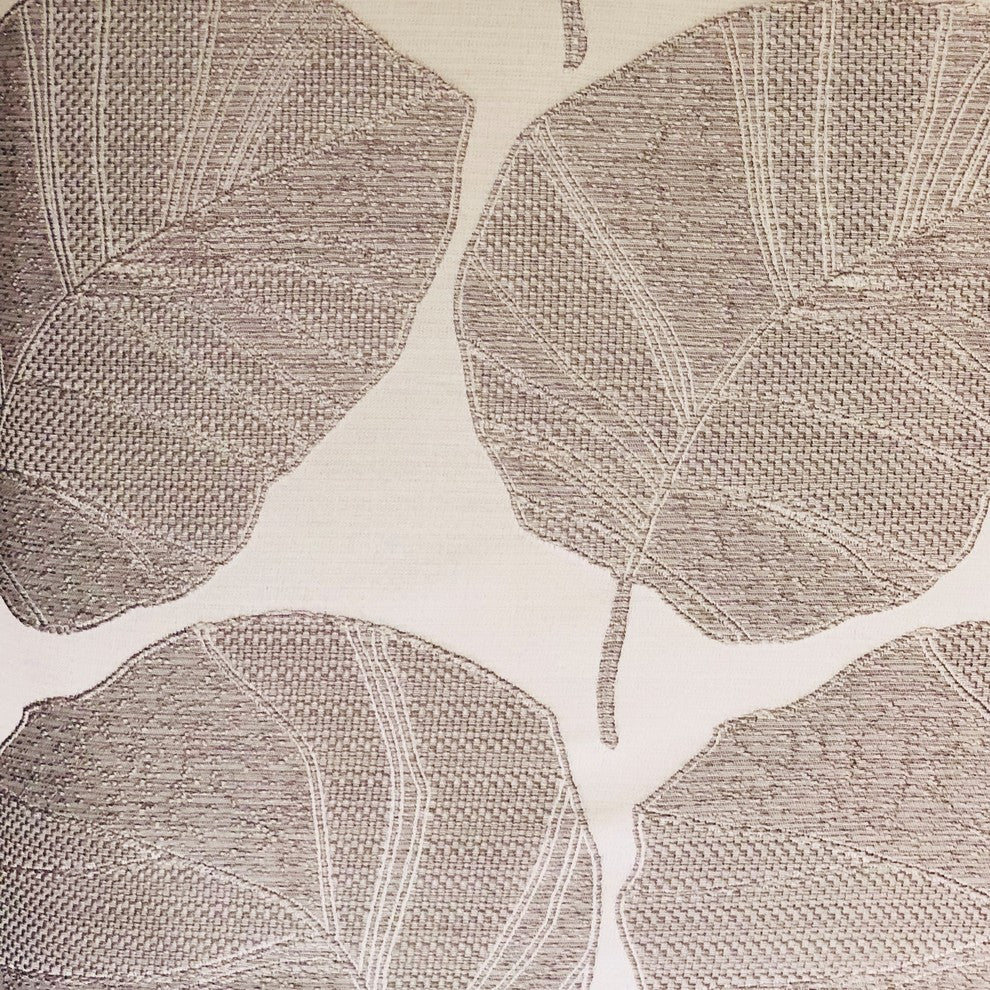Pleasant Leaves Gray Luxury Throw Pillow, 20"x30" Queen