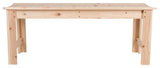 4' Backless Garden Bench, Natural
