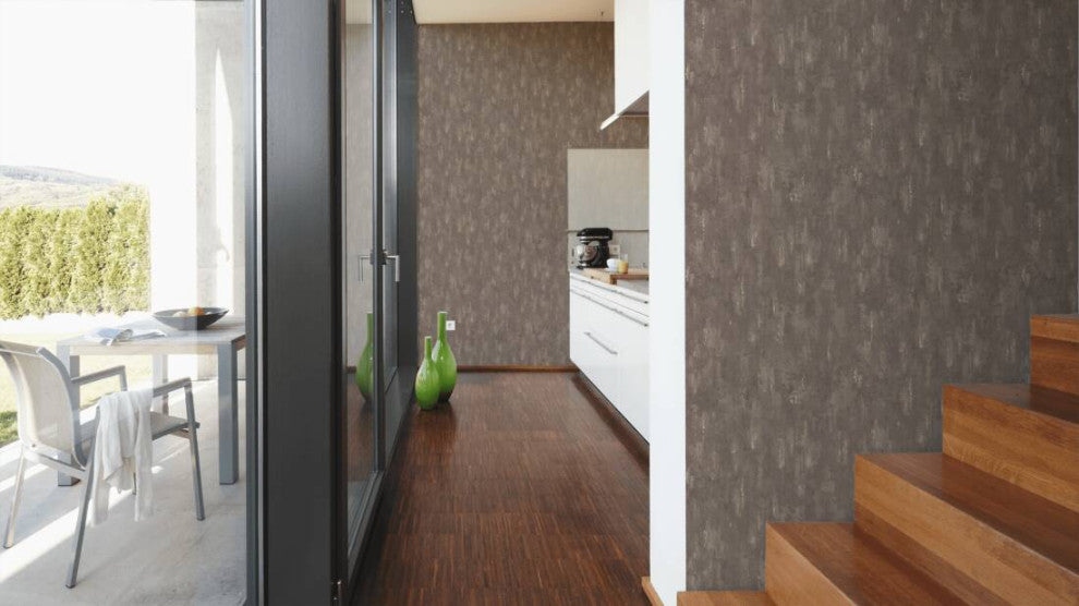 Modern Nature Textured Wallpaper, Plain, 306946, White Brown, One Roll