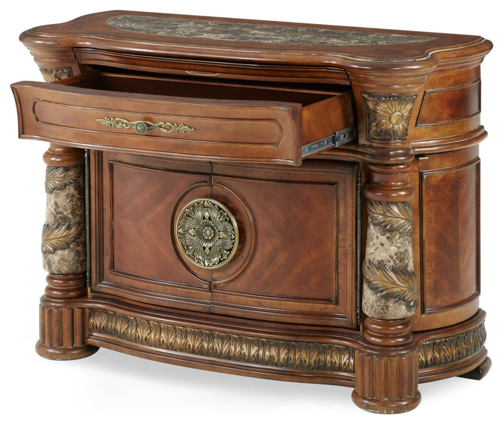 Aico Amini Villa Valencia Bachelors Chest in Classic Chestnut