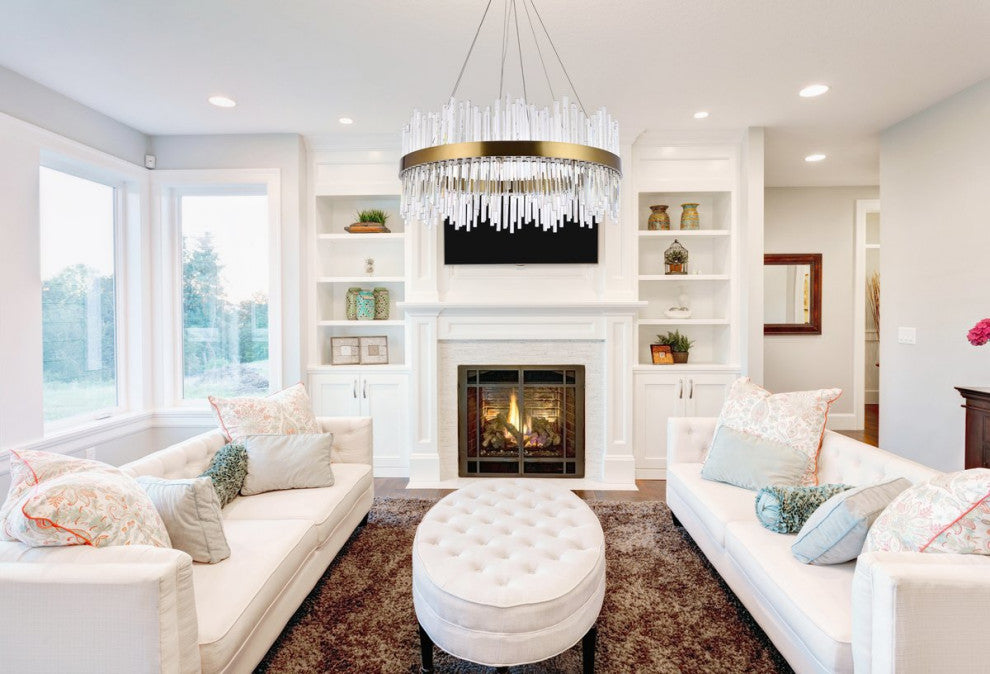 Contemporary Gold 18-Light Chandelier