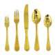 Casablanca Flatware Set, Gold, 20-Piece Set