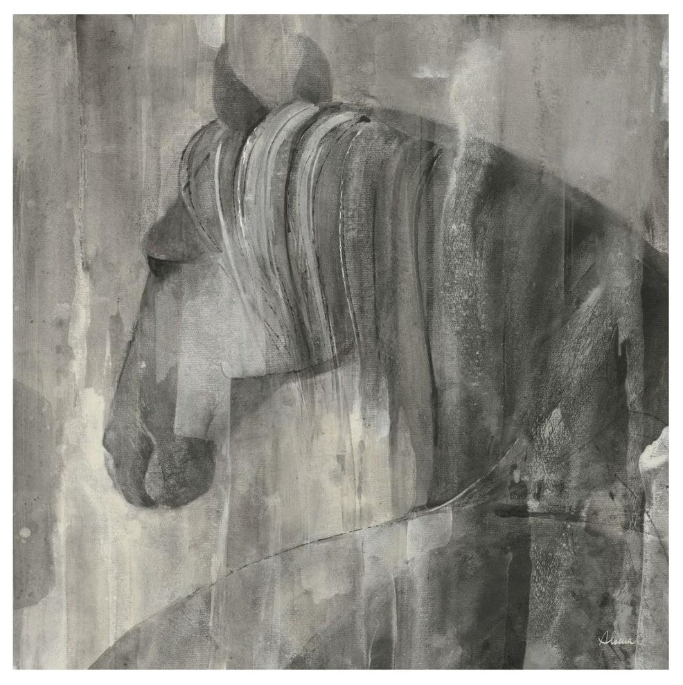 "Glance Greige Crop" Digital Paper Print by Albena Hristova, 20"x20"