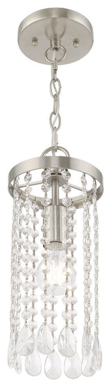 Livex Lighting Brushed Nickel 1-Light Mini Pendant