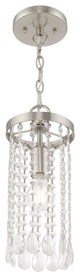 Livex Lighting Brushed Nickel 1-Light Mini Pendant
