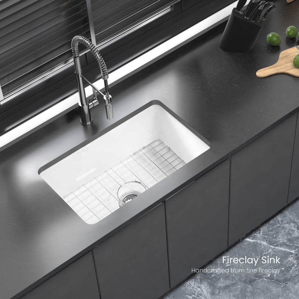 Landis 32"³ Fireclay Kitchen Undermount Sink Single Bowl