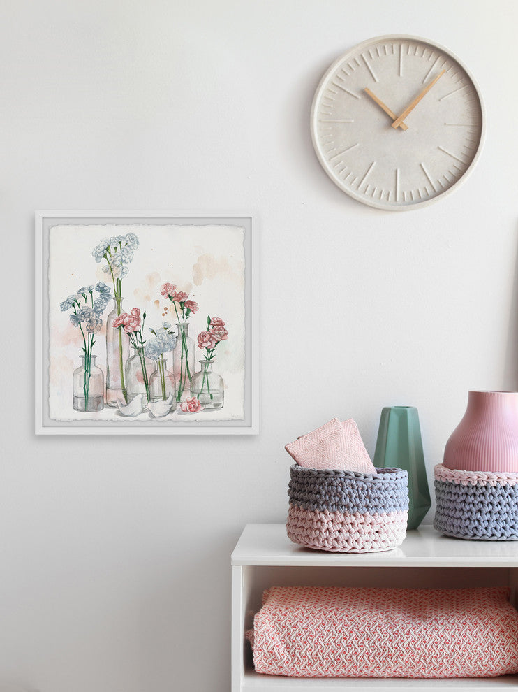 "Clearly Blossoms" Framed Painting Print, 24"x24"