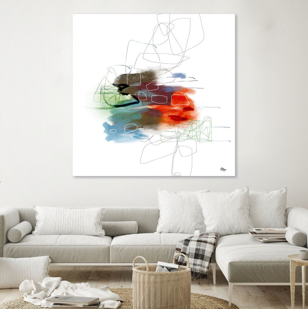 Loving Life I - 84 x 84 by Lisa Ridgers